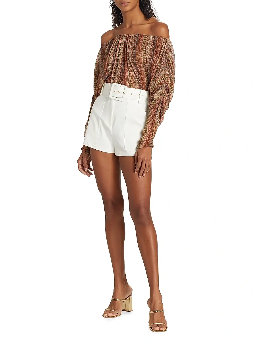 Ramy Brook Women's Kasey Belted High-Rise Shorts | Thumbnail 2 Ramy Brook Women's Kasey Belted High-Rise Shorts | Thumbnail 2