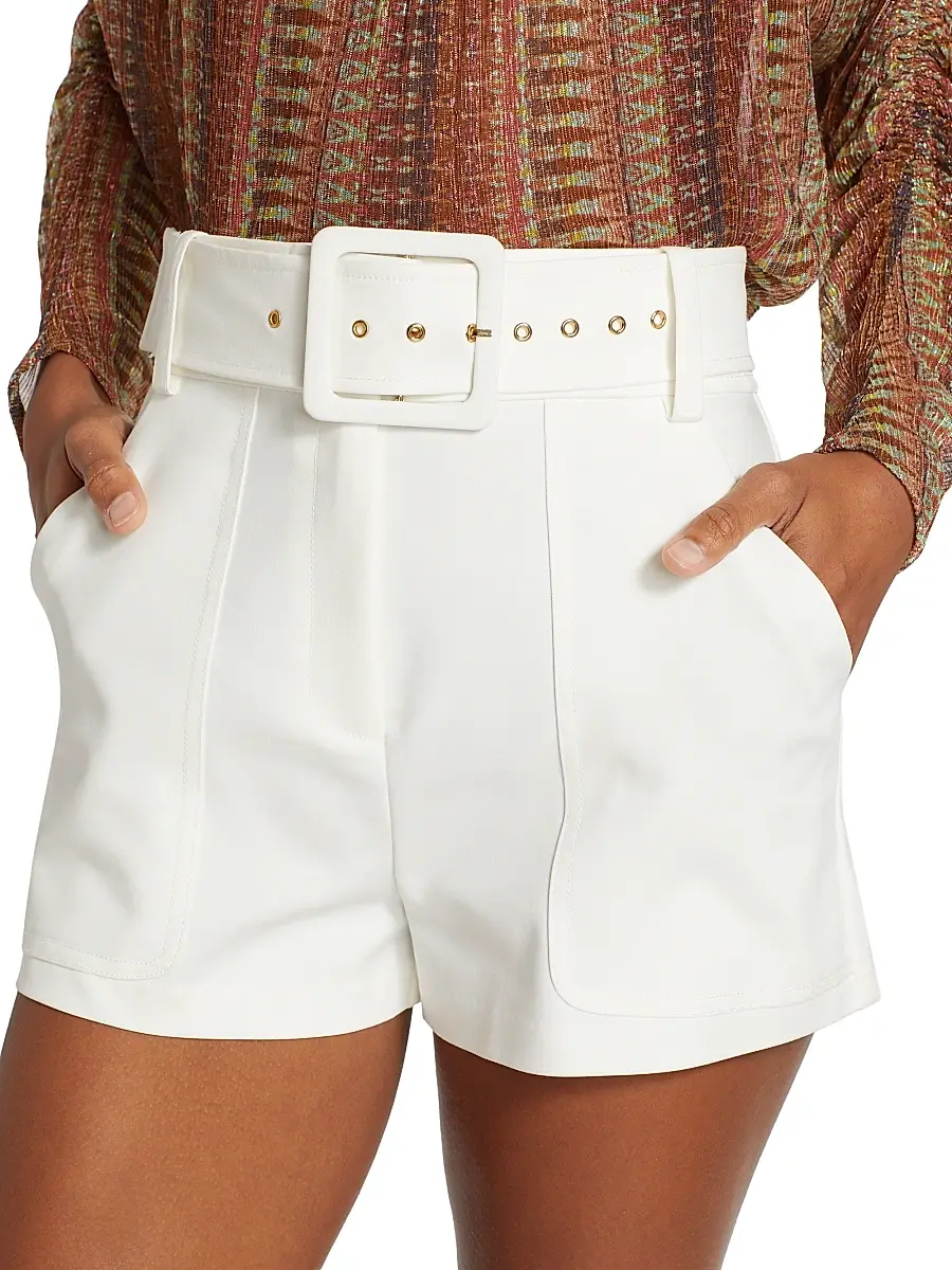 Ramy Brook Women's Kasey Belted High-Rise Shorts | Thumbnail 6 Ramy Brook Women's Kasey Belted High-Rise Shorts | Thumbnail 6
