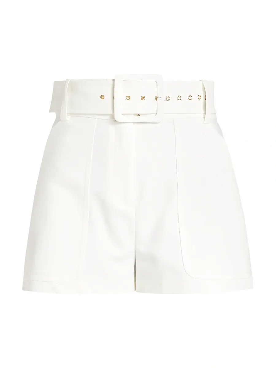 Ramy Brook Women's Kasey Belted High-Rise Shorts