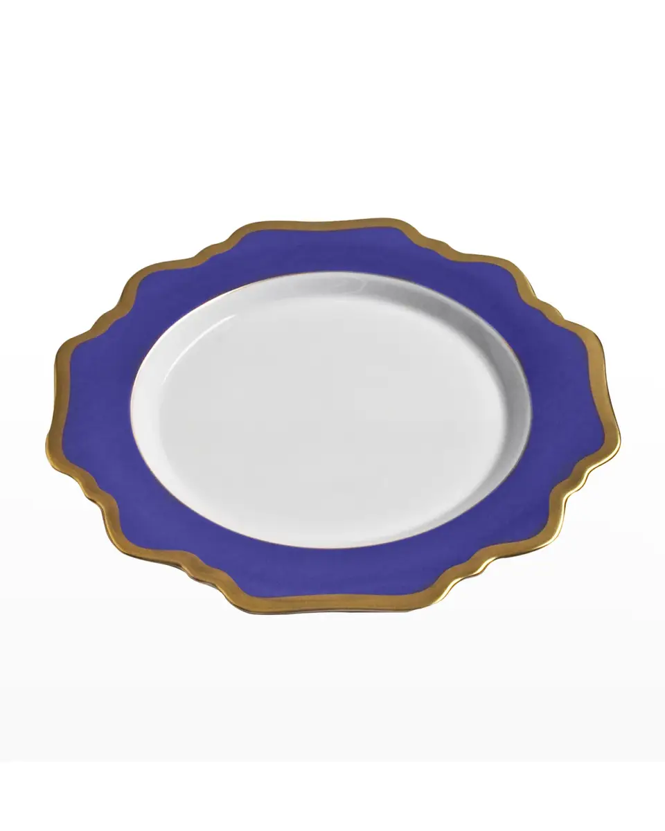 Anna Weatherley Indigo Rimmed Salad Plate | Thumbnail 2
