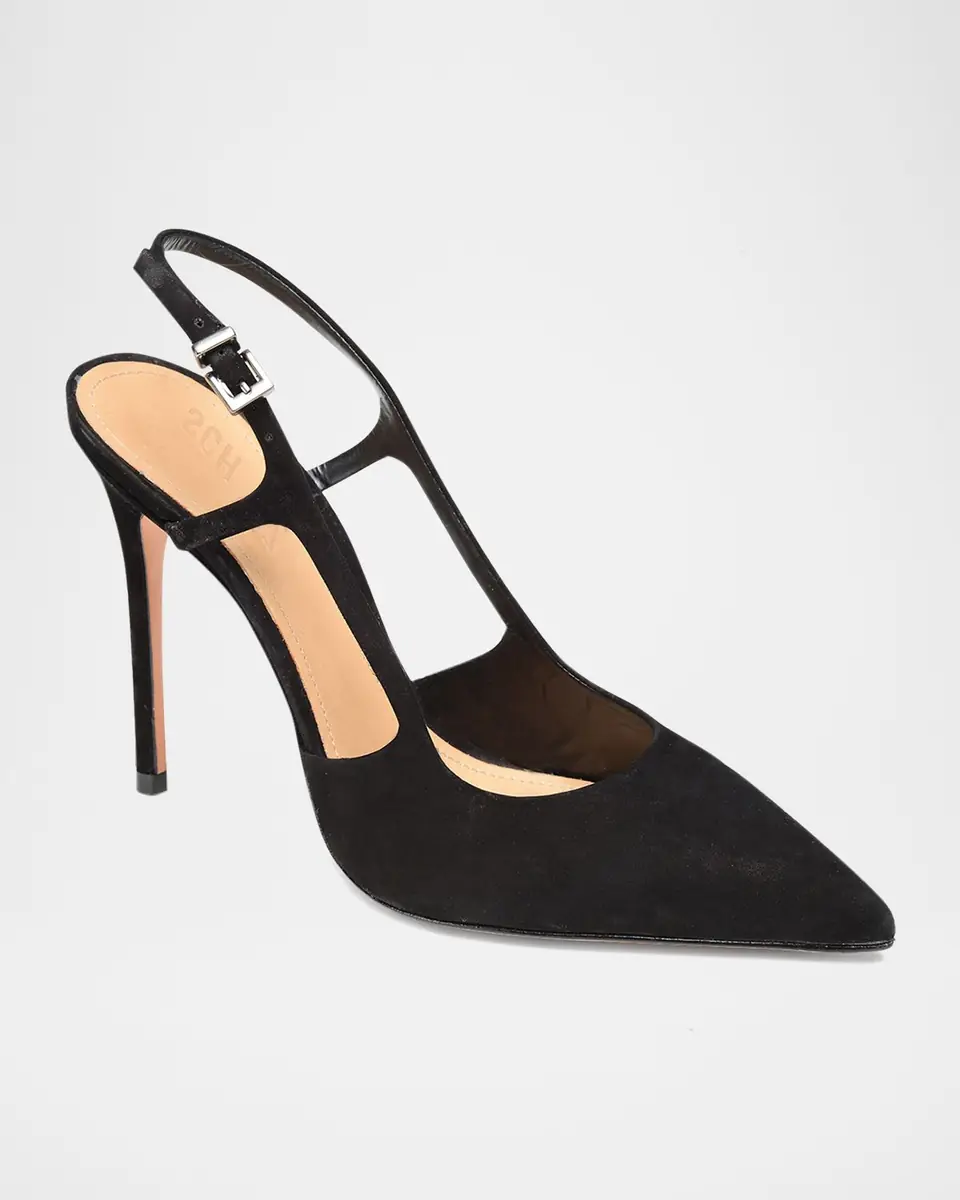 Schutz Boris Suede Slingback High-Heel Pumps | Thumbnail 2 Schutz Boris Suede Slingback High-Heel Pumps | Thumbnail 2