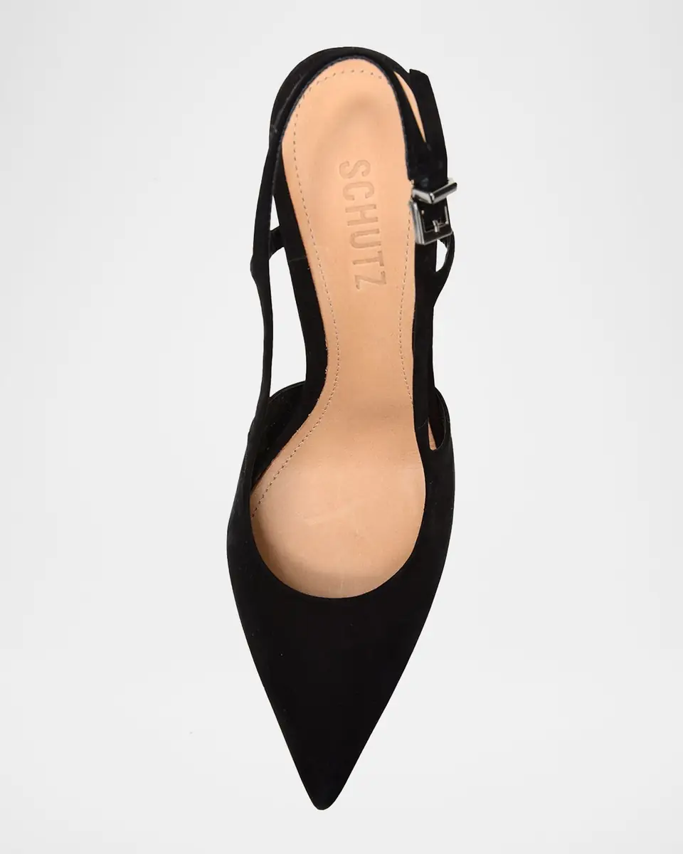 Schutz Boris Suede Slingback High-Heel Pumps | Thumbnail 3 Schutz Boris Suede Slingback High-Heel Pumps | Thumbnail 3