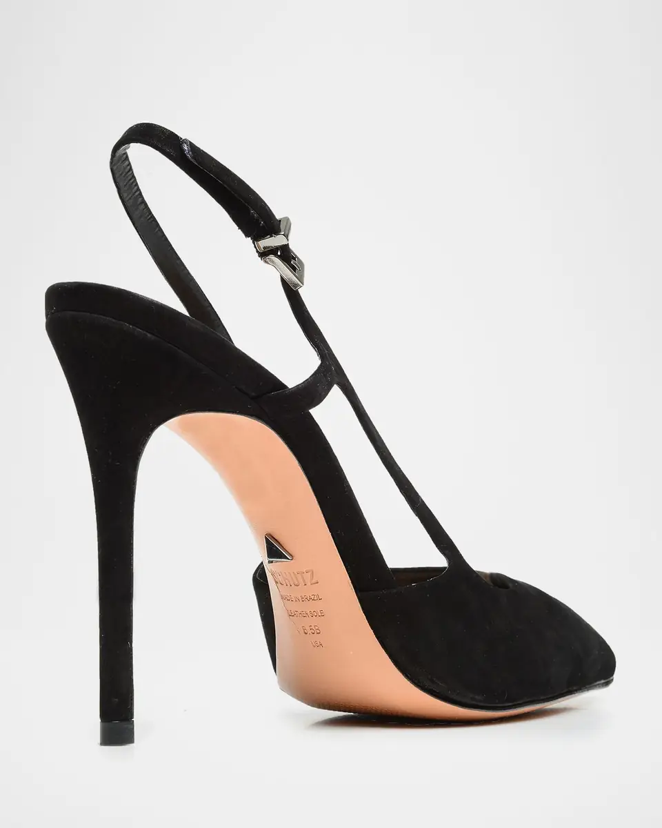 Schutz Boris Suede Slingback High-Heel Pumps | Thumbnail 4 Schutz Boris Suede Slingback High-Heel Pumps | Thumbnail 4