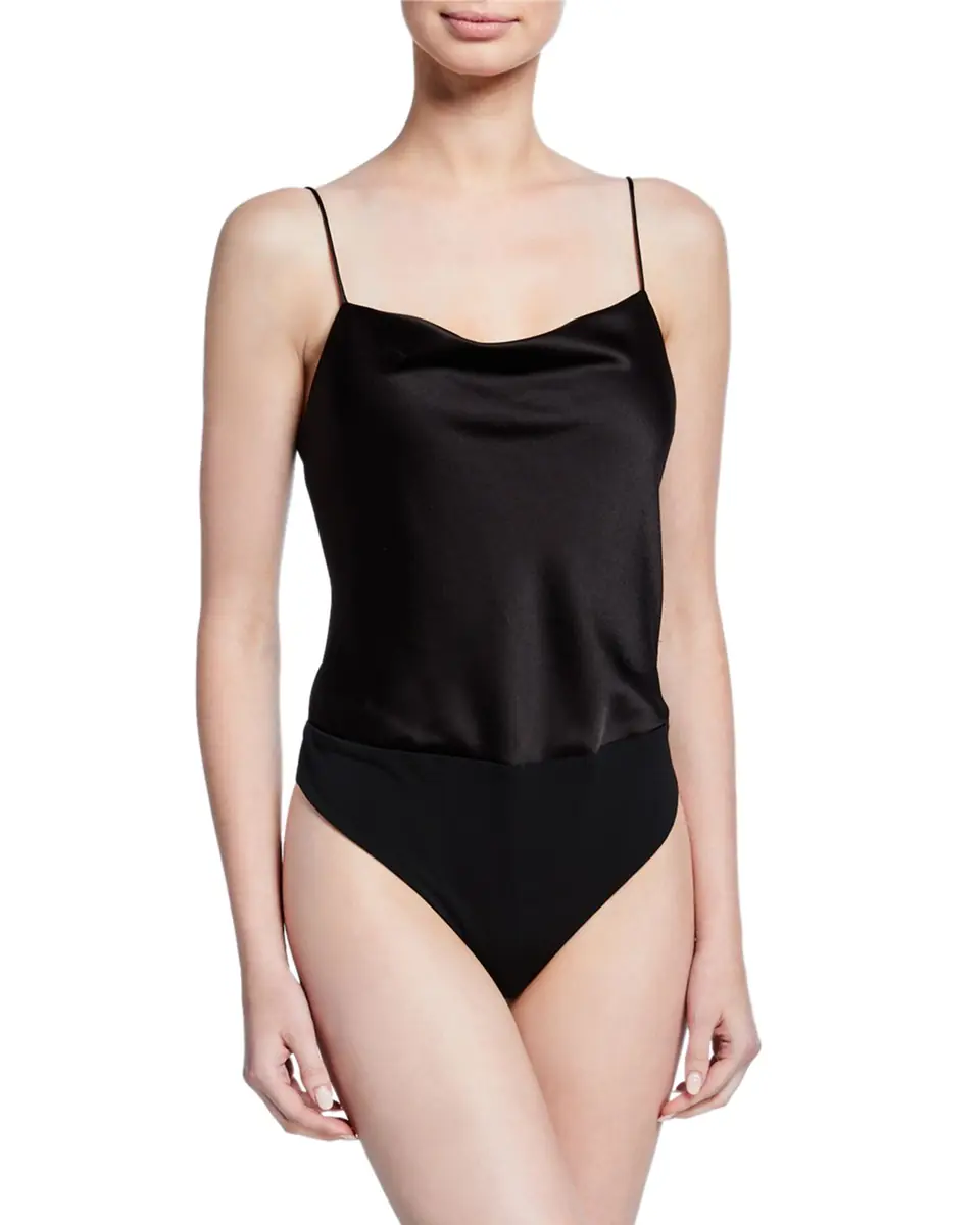 Alice + Olivia Harmon Satin Bodysuit | Thumbnail 2 Alice + Olivia Harmon Satin Bodysuit | Thumbnail 2