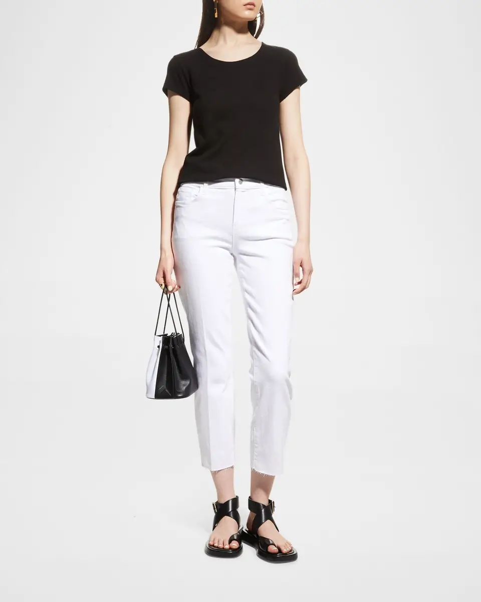 L'Agence Sada Slim Straight-Leg Cropped Jeans | Thumbnail 2 L'Agence Sada Slim Straight-Leg Cropped Jeans | Thumbnail 2