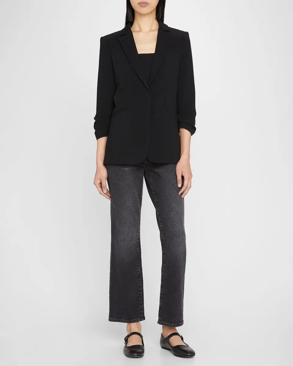 Cinq à Sept Khloe Crepe 3/4-Sleeve Blazer | Thumbnail 2