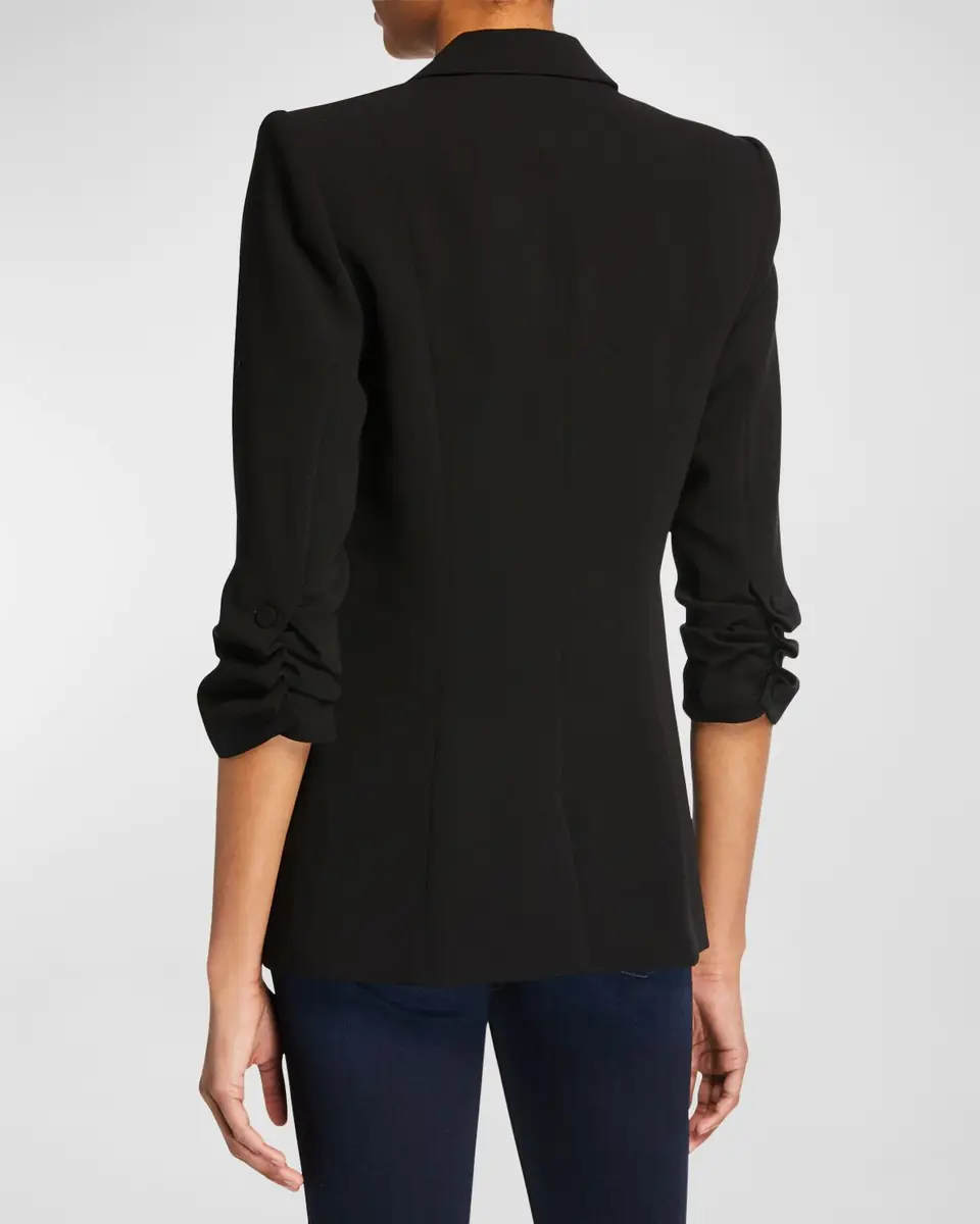 Cinq à Sept Khloe Crepe 3/4-Sleeve Blazer | Thumbnail 3