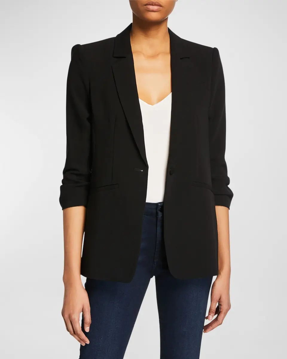 Cinq à Sept Khloe Crepe 3/4-Sleeve Blazer | Thumbnail 6