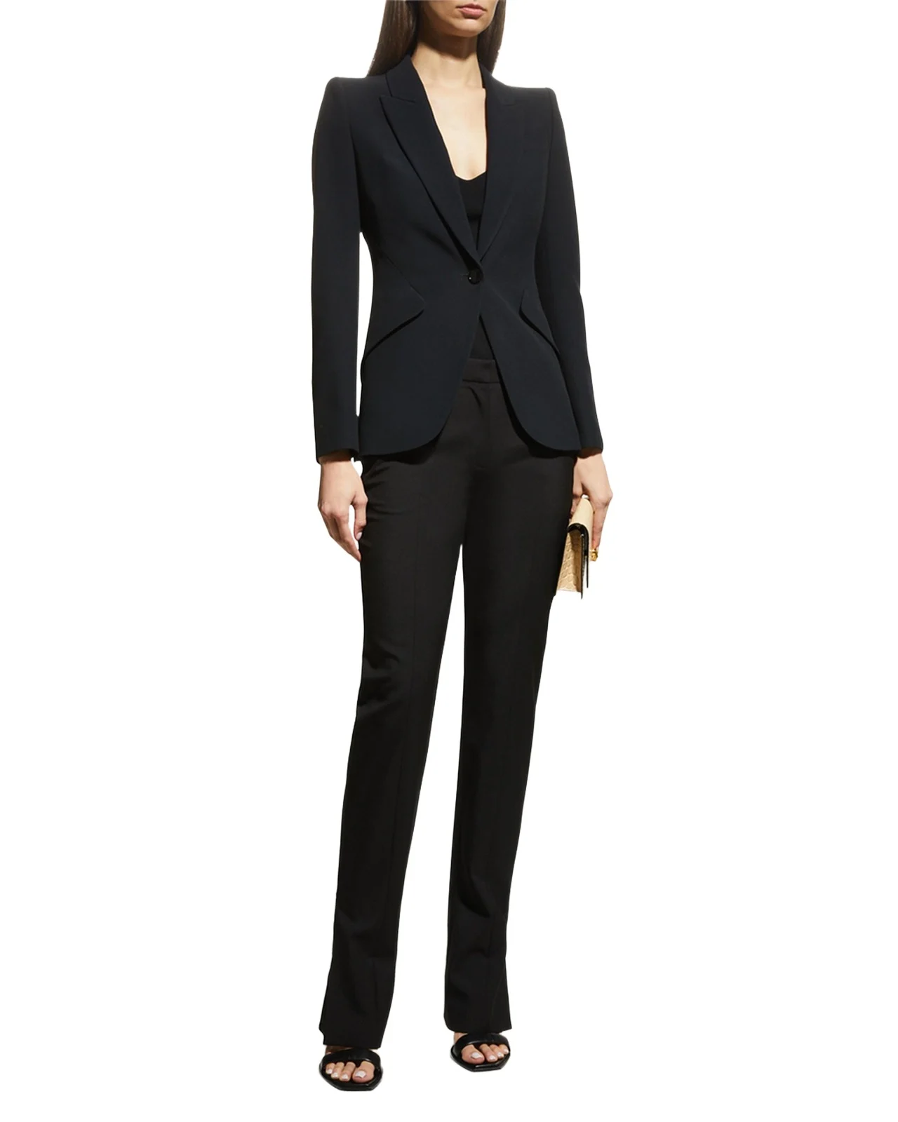 Classic Single-Breasted Suiting Blazer Classic Single-Breasted Suiting Blazer