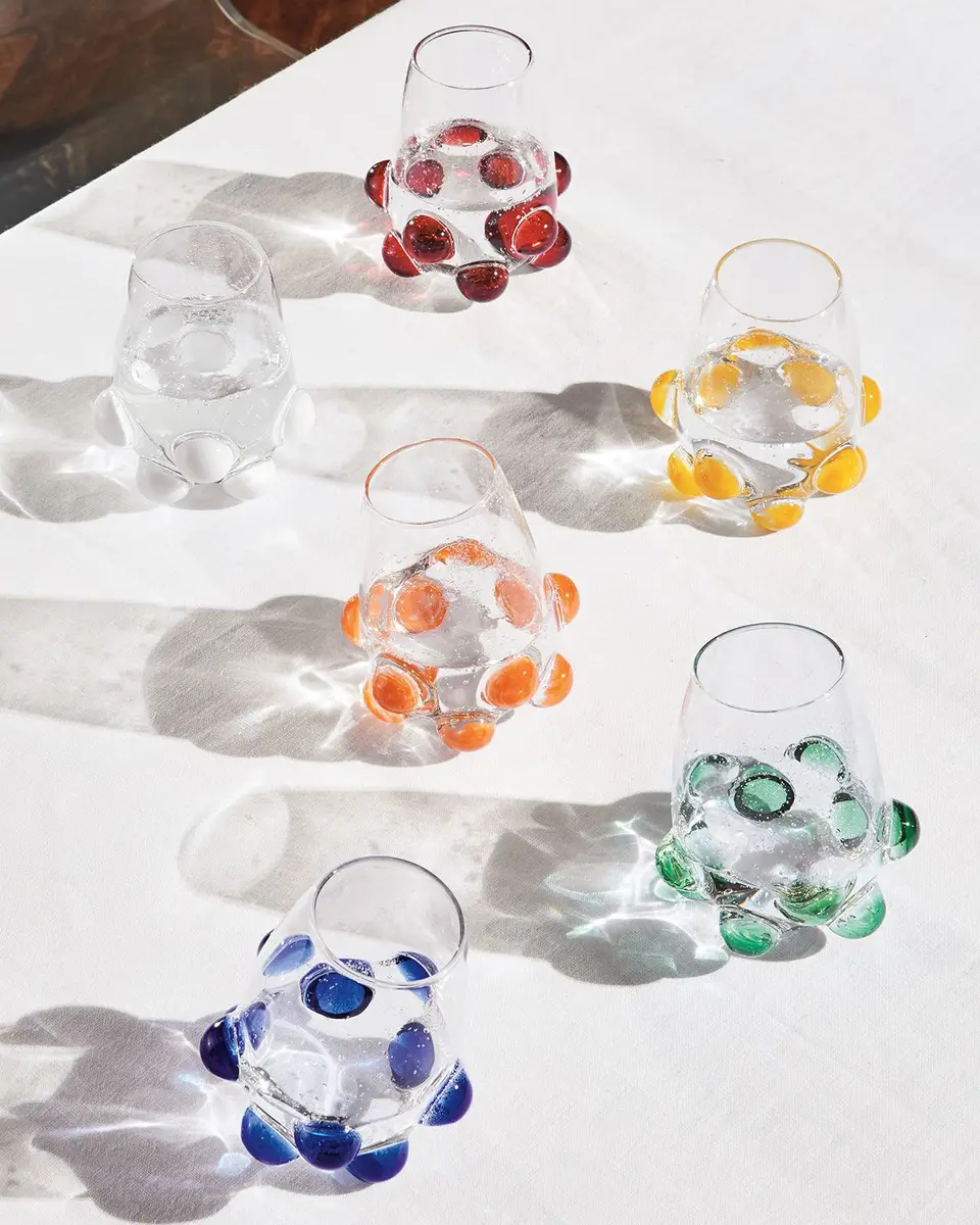 Massimo Lunardon Bubble Wine Glass, White | Thumbnail 3