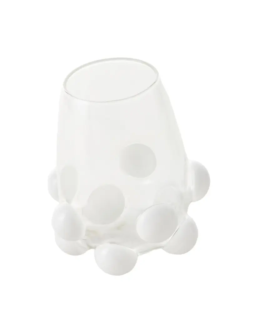Massimo Lunardon Bubble Wine Glass, White