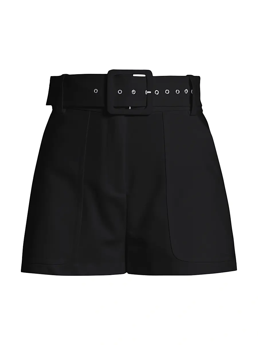 Ramy Brook Women's Kasey Belted High-Rise Shorts