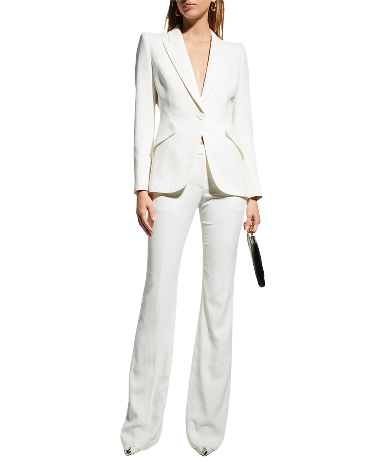 Classic Single-Breasted Suiting Blazer Classic Single-Breasted Suiting Blazer