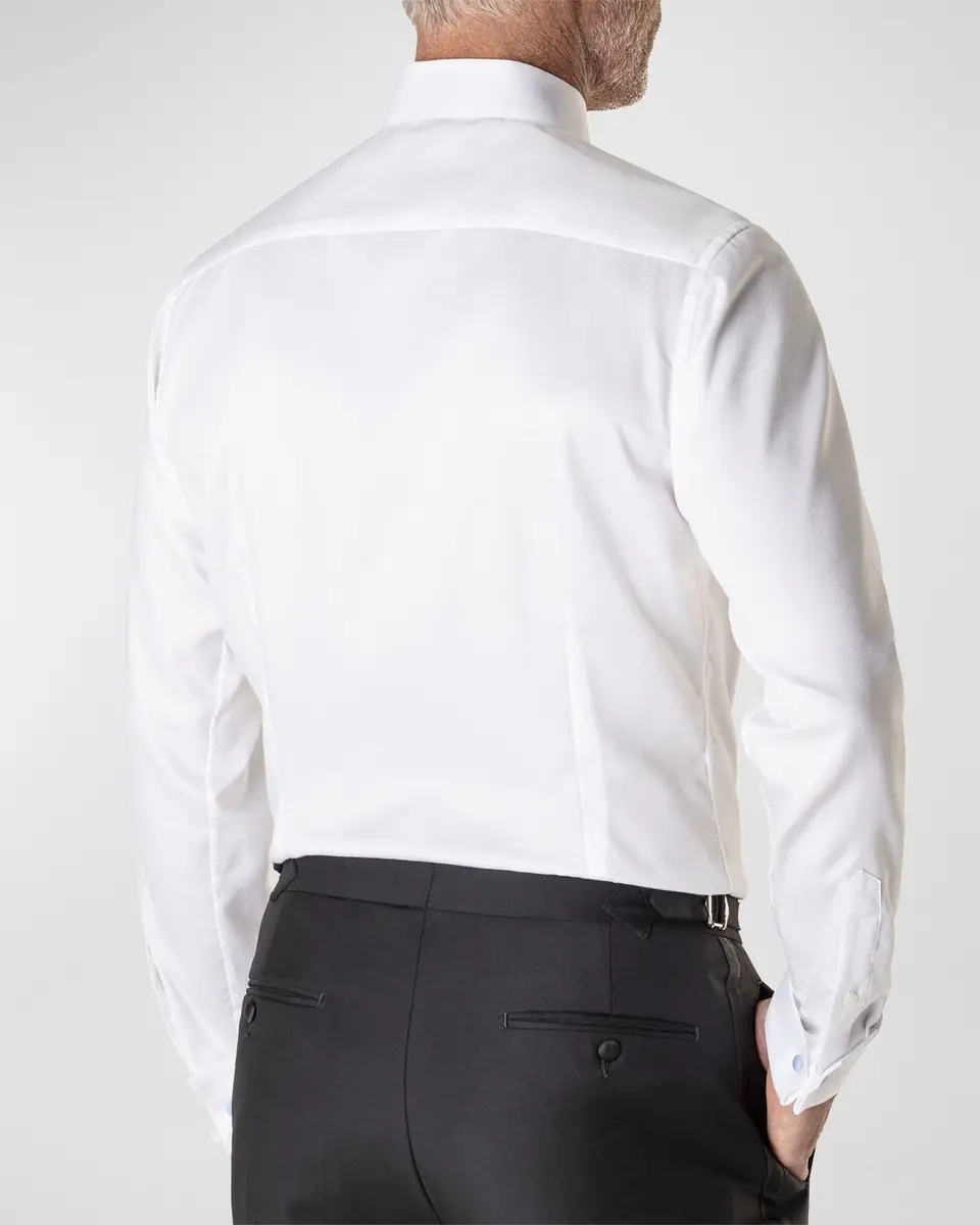 Eton Men's Slim Fit Diamond Weave Formal Shirt | Thumbnail 3