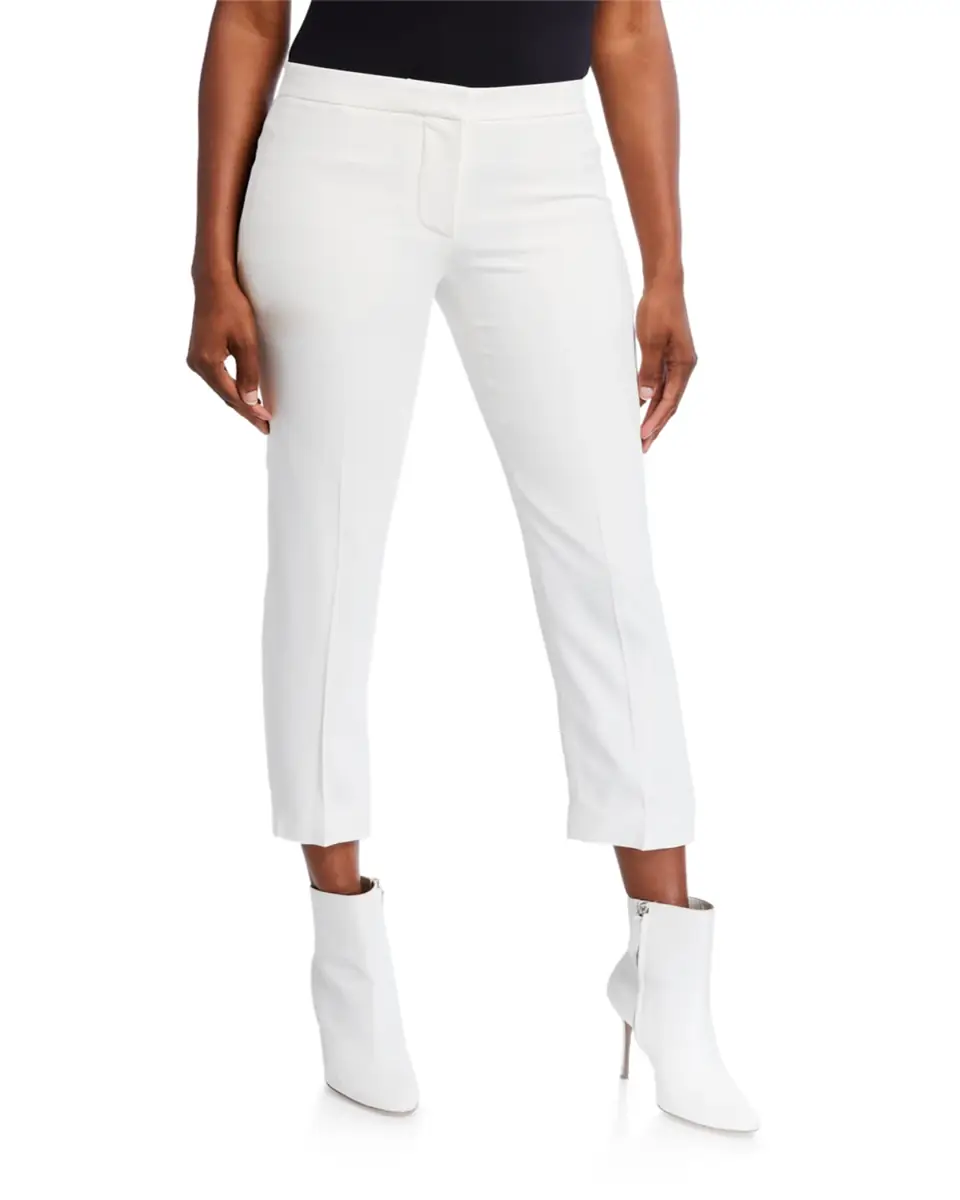 Alexander McQueen Leaf Crepe Cigarette Trousers | Thumbnail 2 Alexander McQueen Leaf Crepe Cigarette Trousers | Thumbnail 2