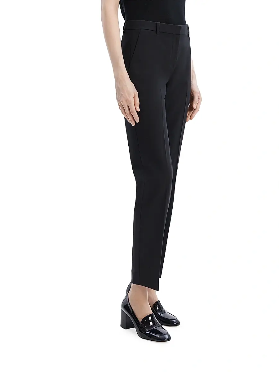 Theory Women's Treeca Pull-On Wool Trousers | Thumbnail 4 Theory Women's Treeca Pull-On Wool Trousers | Thumbnail 4