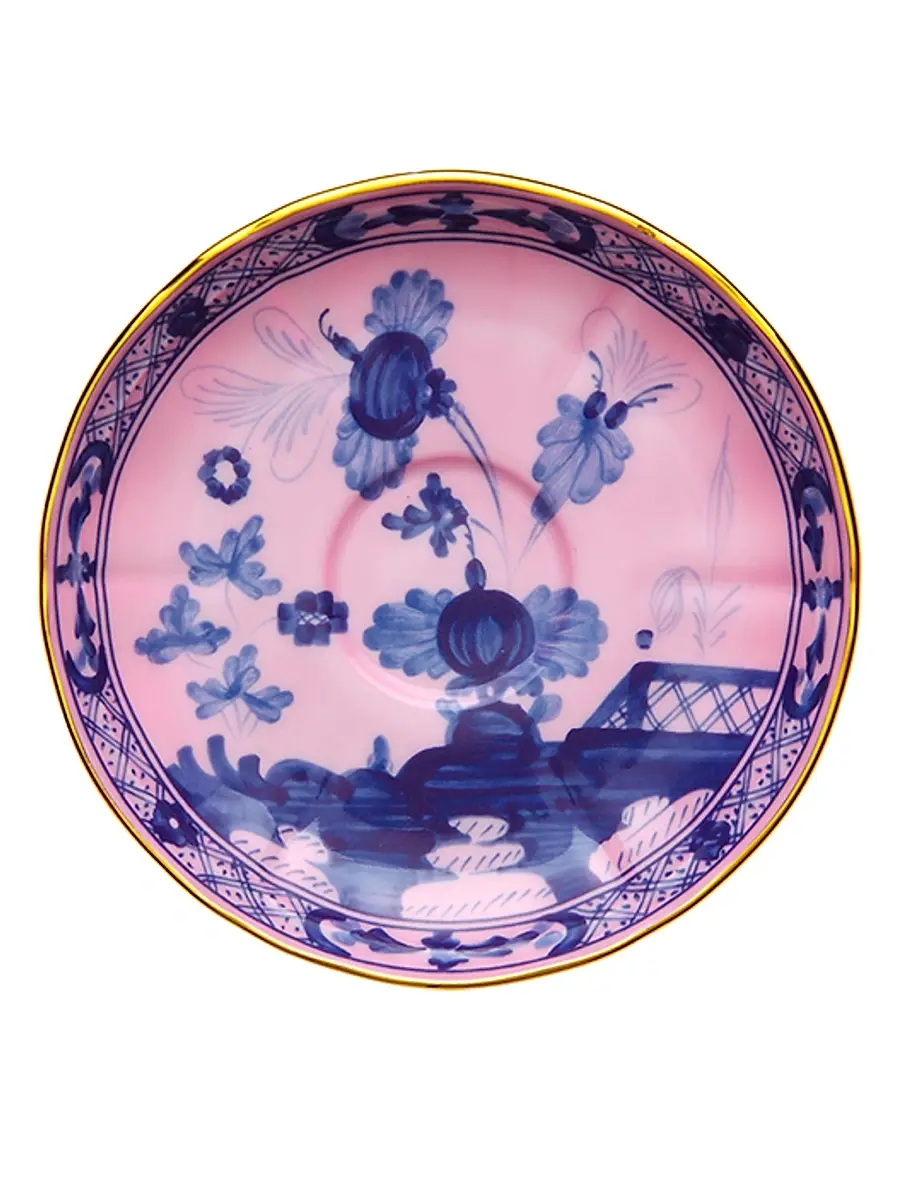 GINORI 1735 Oriente Italiano Gold-Rimmed Tea Saucer | Thumbnail 2 GINORI 1735 Oriente Italiano Gold-Rimmed Tea Saucer | Thumbnail 2