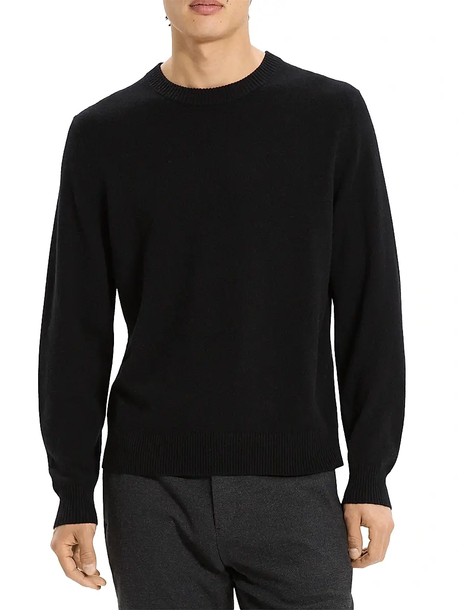 Theory Men's Hilles Cashmere Crewneck Sweater | Thumbnail 3 Theory Men's Hilles Cashmere Crewneck Sweater | Thumbnail 3