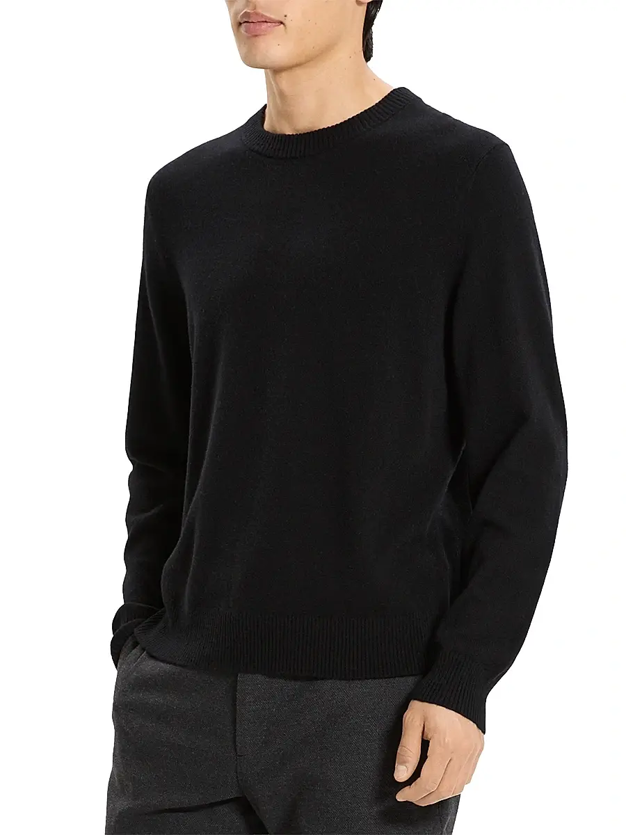 Theory Men's Hilles Cashmere Crewneck Sweater | Thumbnail 4 Theory Men's Hilles Cashmere Crewneck Sweater | Thumbnail 4
