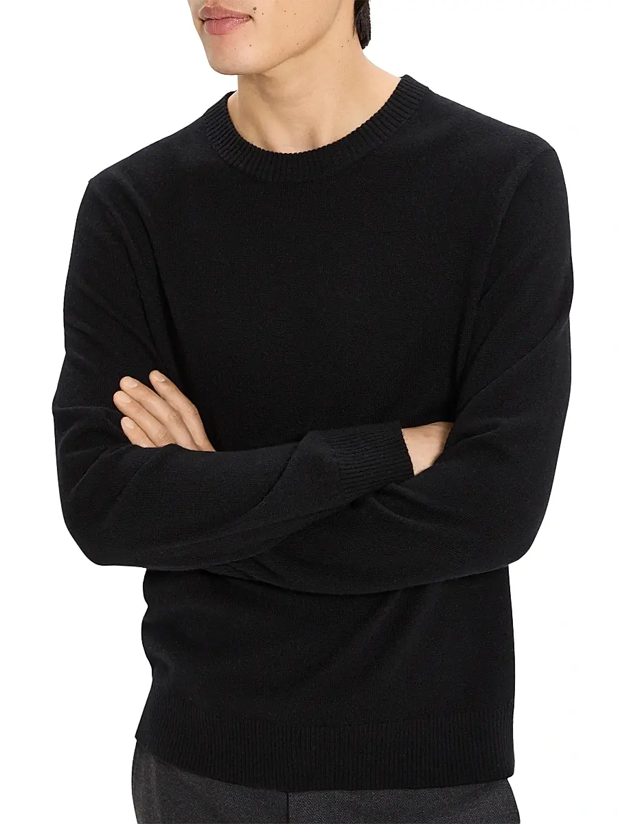 Theory Men's Hilles Cashmere Crewneck Sweater | Thumbnail 6 Theory Men's Hilles Cashmere Crewneck Sweater | Thumbnail 6