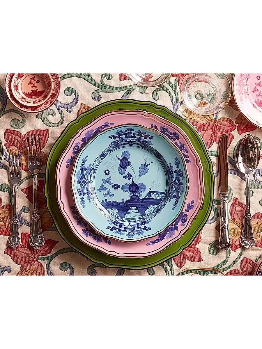 GINORI 1735 Oriente Italiano Gold-Rimmed Plate Collection | Thumbnail 4 GINORI 1735 Oriente Italiano Gold-Rimmed Plate Collection | Thumbnail 4