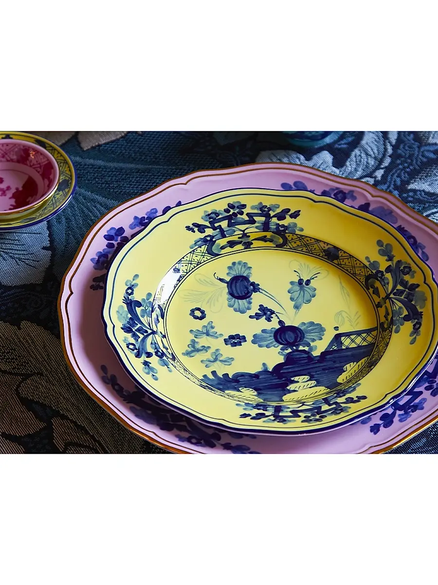GINORI 1735 Oriente Italiano Gold-Rimmed Plate Collection | Thumbnail 5 GINORI 1735 Oriente Italiano Gold-Rimmed Plate Collection | Thumbnail 5