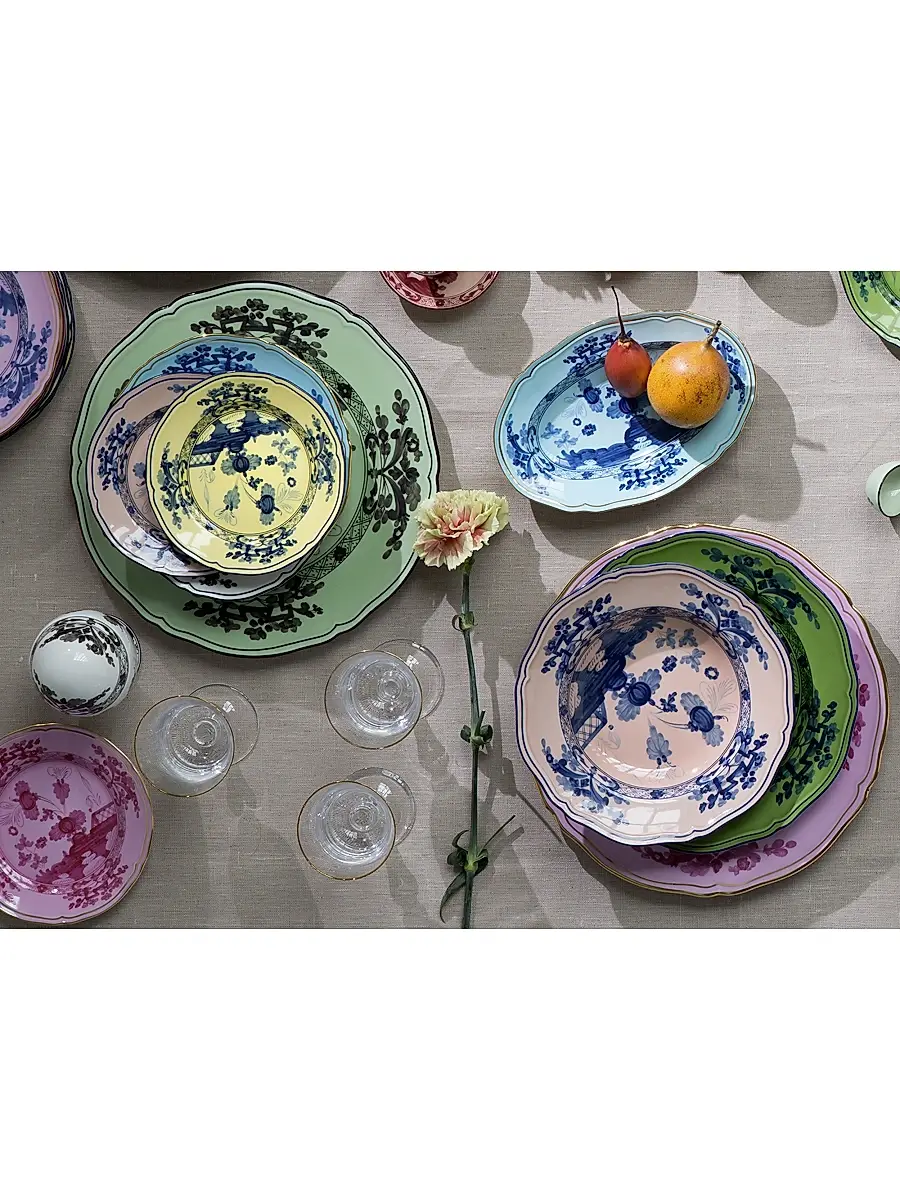 GINORI 1735 Oriente Italiano Gold-Rimmed Plate Collection | Thumbnail 6 GINORI 1735 Oriente Italiano Gold-Rimmed Plate Collection | Thumbnail 6