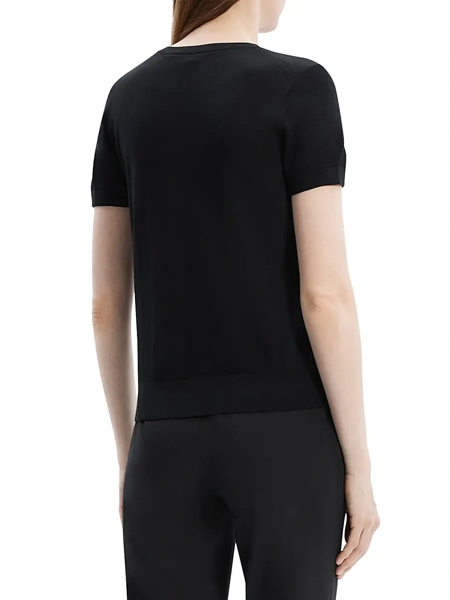 Theory Women's Basic Merino Wool T-Shirt | Thumbnail 5 Theory Women's Basic Merino Wool T-Shirt | Thumbnail 5