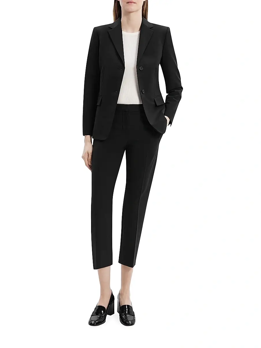 Theory Women's Slim-Fit Wool Blazer | Thumbnail 2 Theory Women's Slim-Fit Wool Blazer | Thumbnail 2
