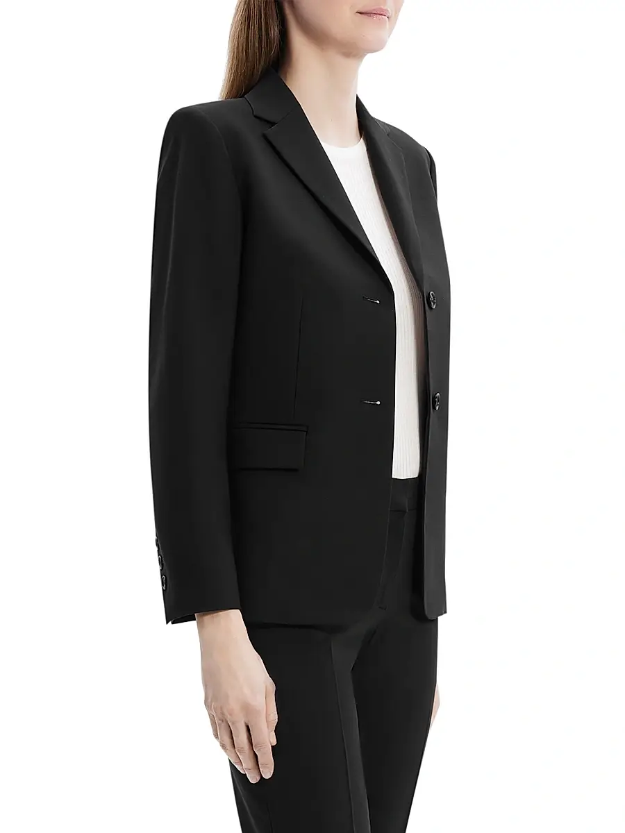 Theory Women's Slim-Fit Wool Blazer | Thumbnail 4 Theory Women's Slim-Fit Wool Blazer | Thumbnail 4