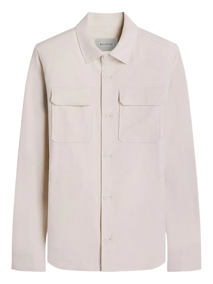 Bugatchi Men's Linen-Blend Shirt Jacket