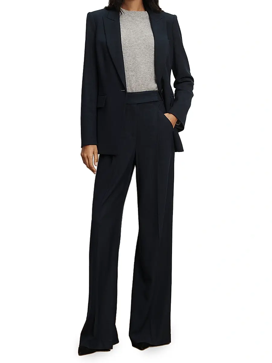 Veronica Beard Women's Marbeau High-Rise Wide-Leg Pants | Thumbnail 2 Veronica Beard Women's Marbeau High-Rise Wide-Leg Pants | Thumbnail 2