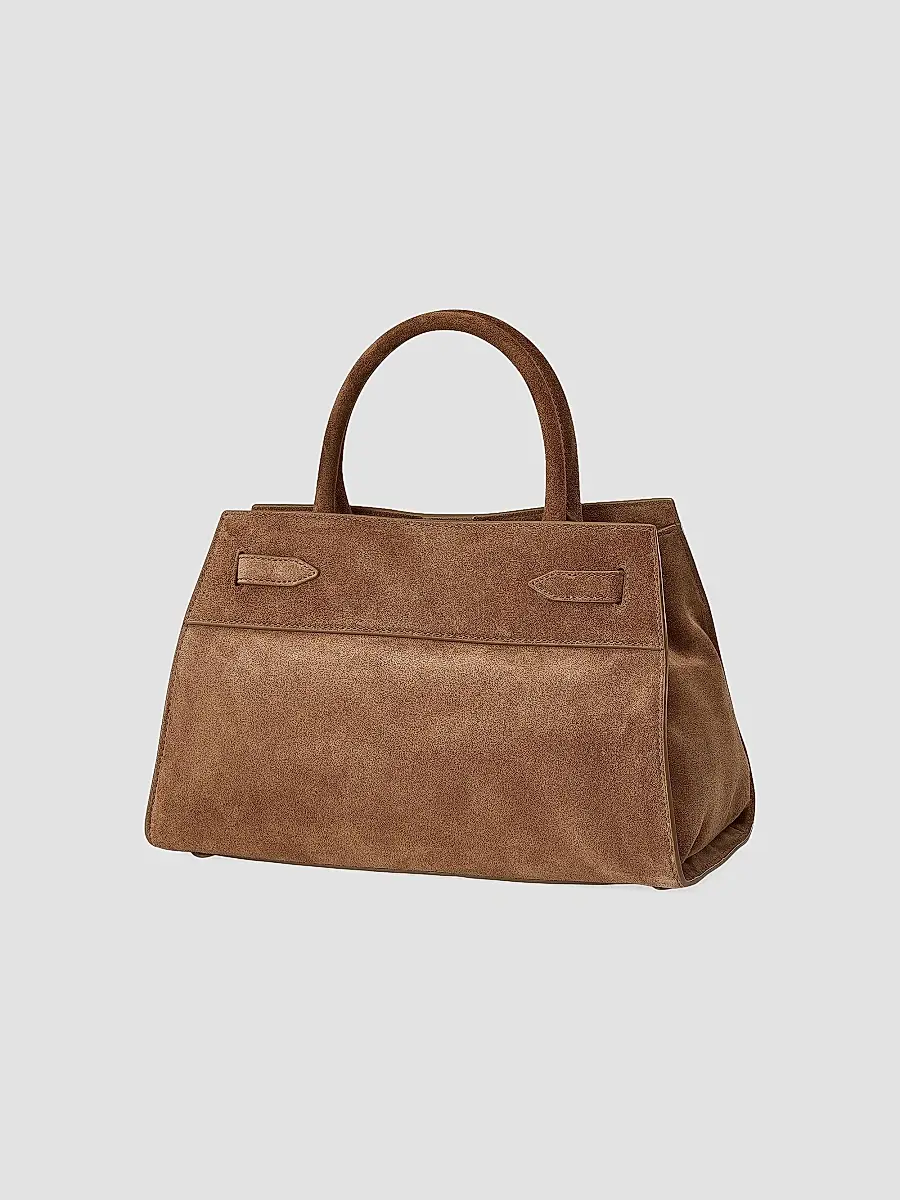 Veronica Beard Women's Small Suede Top Handle Dash Bag | Thumbnail 2 Veronica Beard Women's Small Suede Top Handle Dash Bag | Thumbnail 2