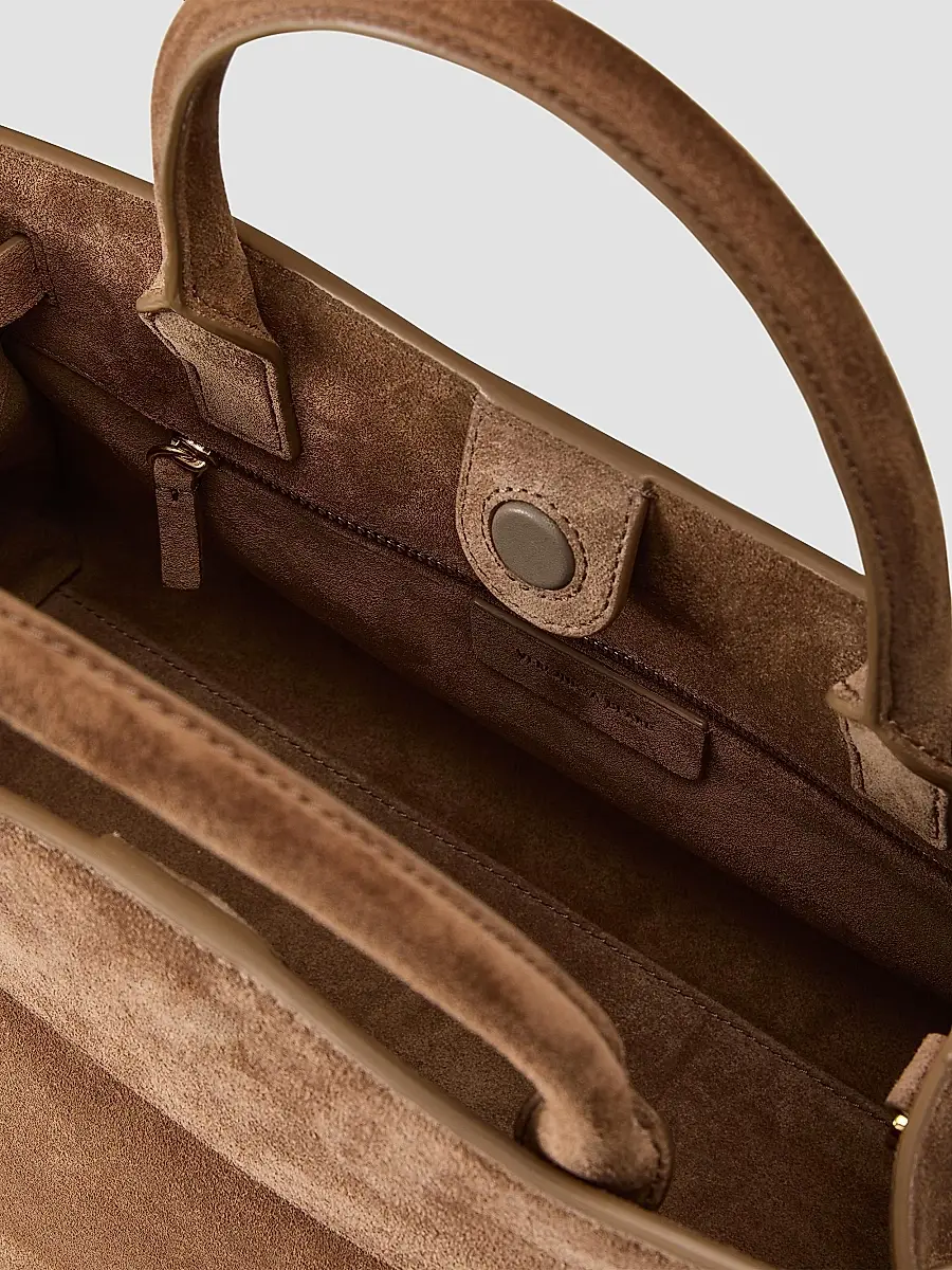 Veronica Beard Women's Small Suede Top Handle Dash Bag | Thumbnail 3 Veronica Beard Women's Small Suede Top Handle Dash Bag | Thumbnail 3