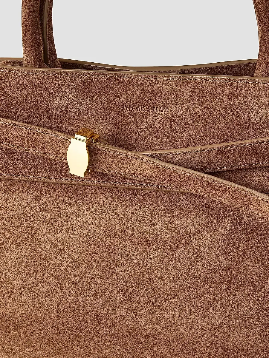 Veronica Beard Women's Small Suede Top Handle Dash Bag | Thumbnail 4 Veronica Beard Women's Small Suede Top Handle Dash Bag | Thumbnail 4