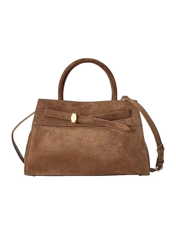 Women's Small Suede Top Handle Dash Bag