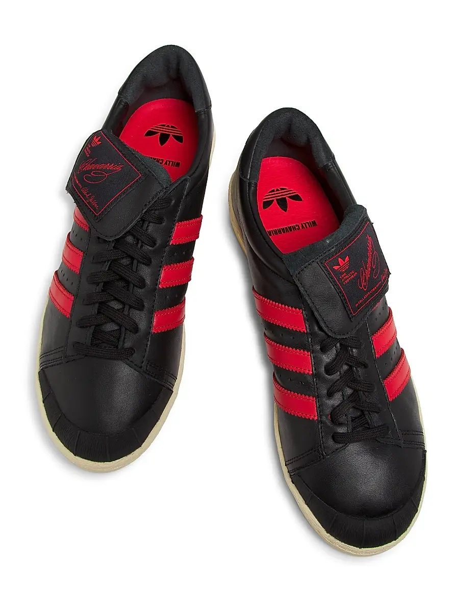 adidas Y-3 Men's adidas X Willy Chavarria Jabbar Low-Top Leather Sneakers | Thumbnail 4 adidas Y-3 Men's adidas X Willy Chavarria Jabbar Low-Top Leather Sneakers | Thumbnail 4