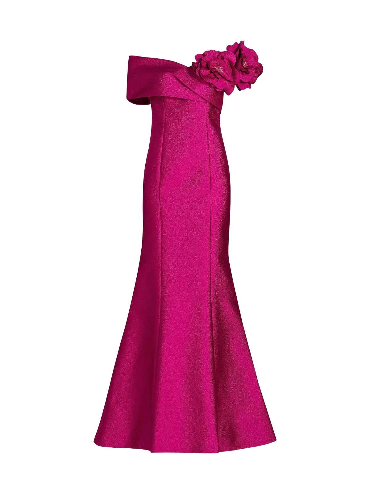 Women's Flower Off-Shoulder Jacquard Gown Women's Flower Off-Shoulder Jacquard Gown
