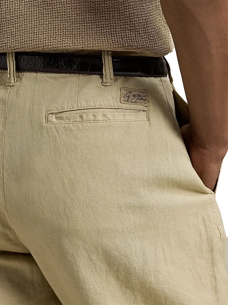Polo Ralph Lauren Men's 8.5-Inch Classic-Fit Linen-Cotton Shorts | Thumbnail 5 Polo Ralph Lauren Men's 8.5-Inch Classic-Fit Linen-Cotton Shorts | Thumbnail 5
