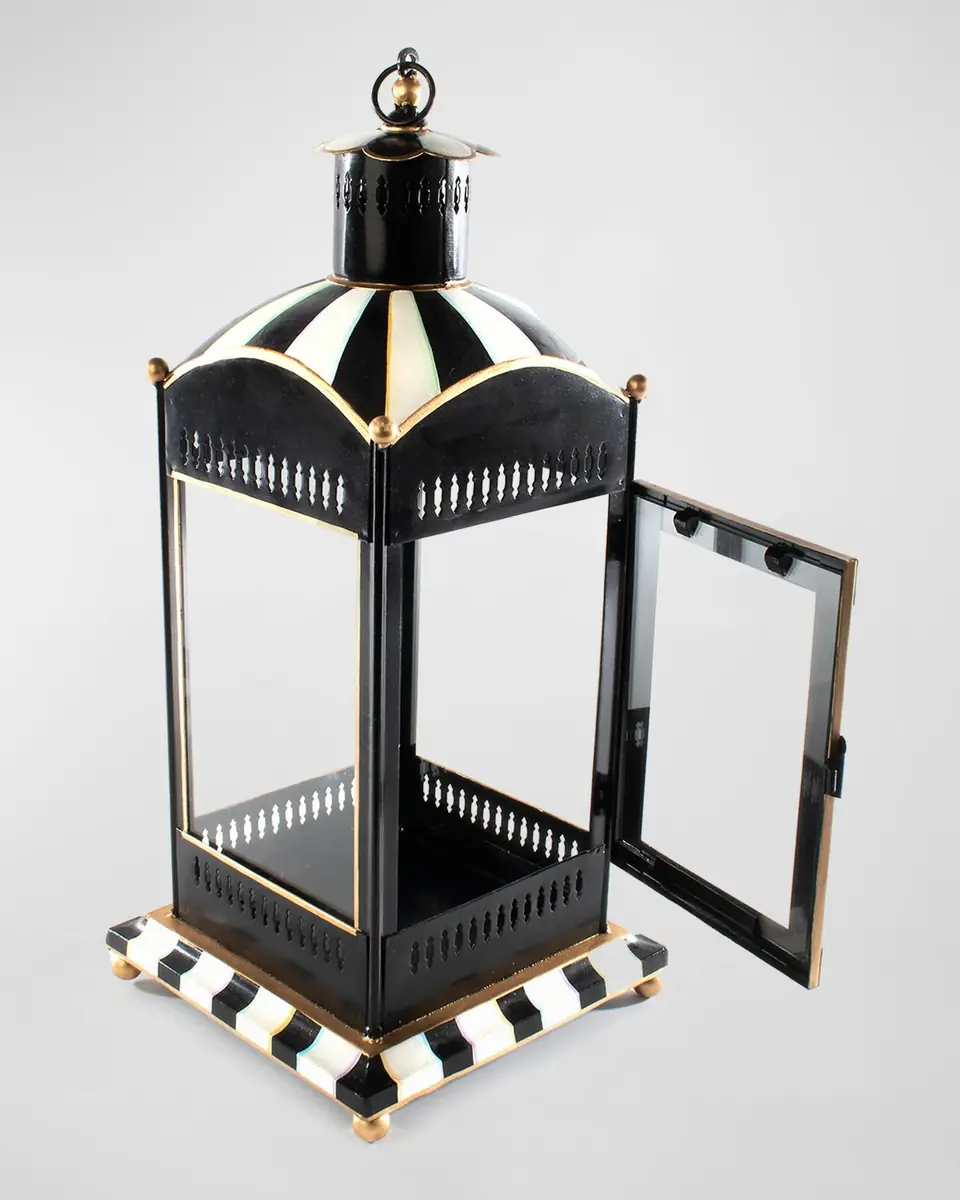 MacKenzie-Childs Courtly Stripe Large Candle Lantern | Thumbnail 2 MacKenzie-Childs Courtly Stripe Large Candle Lantern | Thumbnail 2