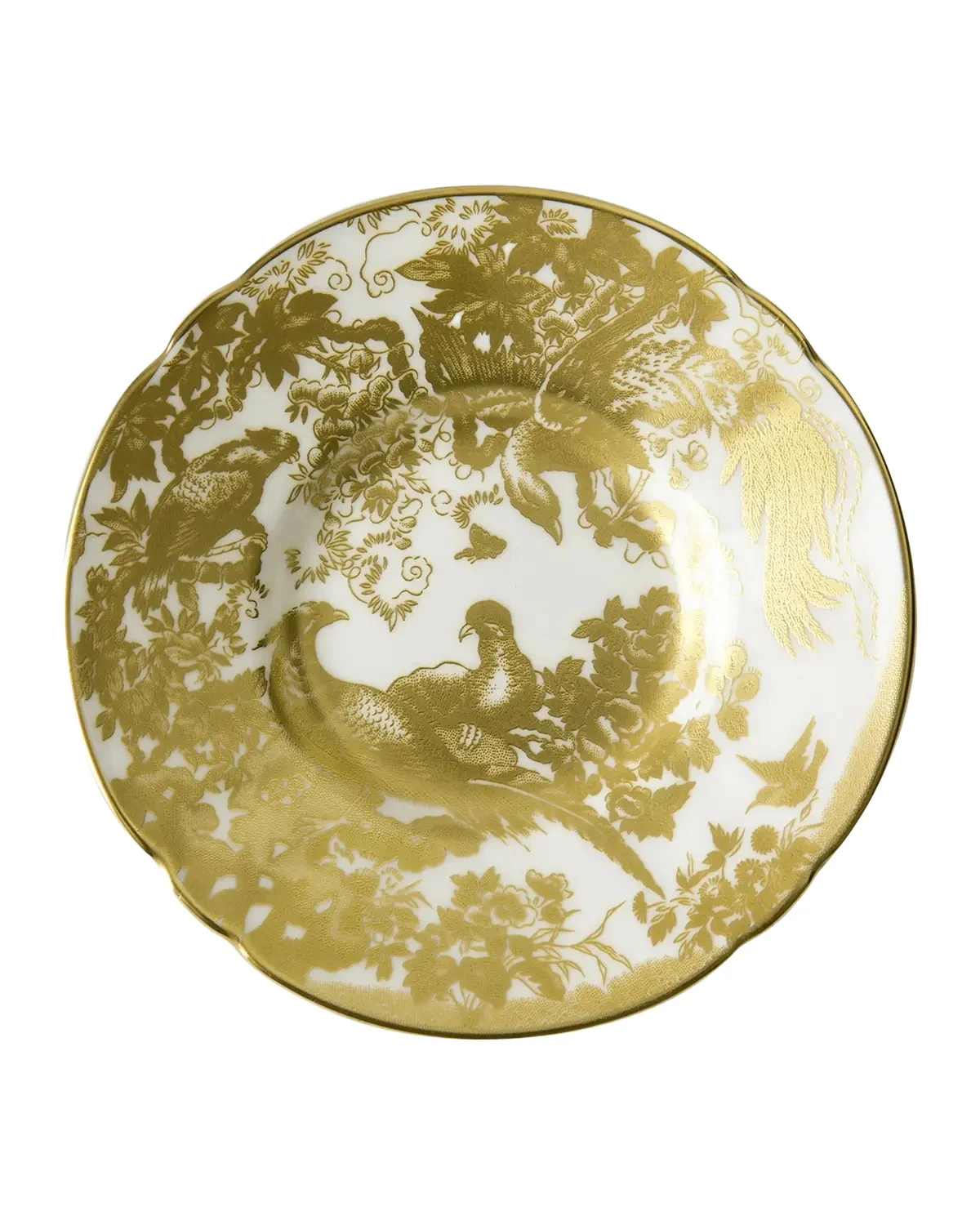 Royal Crown Derby Aves Gold Coffee Saucer