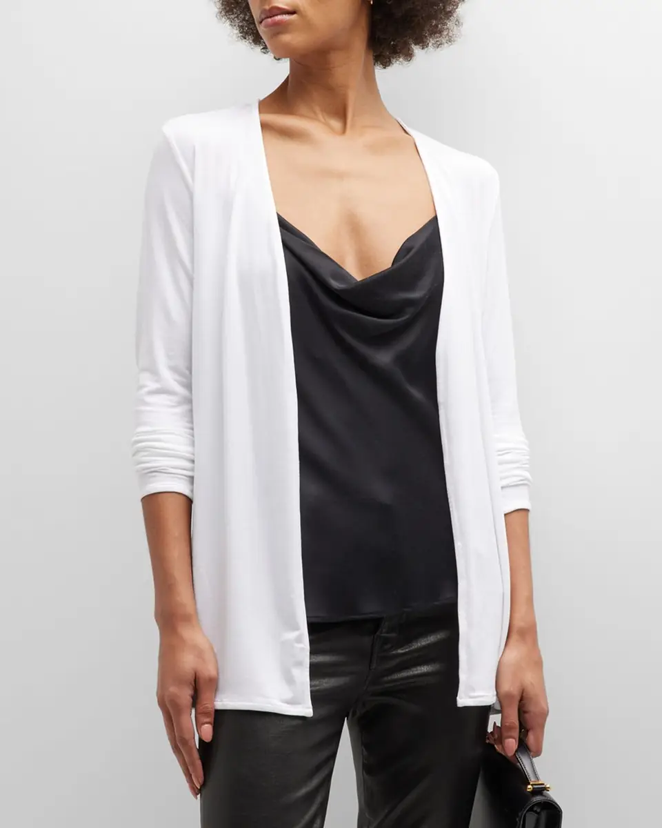 MAJESTIC FILATURES Soft Touch Open-Front Cardigan | Thumbnail 2 MAJESTIC FILATURES Soft Touch Open-Front Cardigan | Thumbnail 2