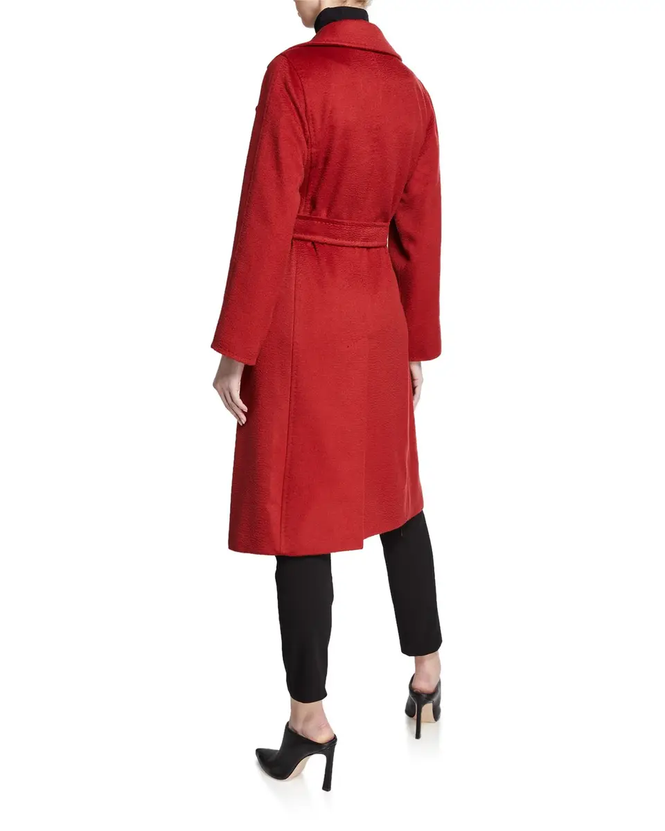 Max Mara Manuela Camel Hair Belted Wrap Coat | Thumbnail 3