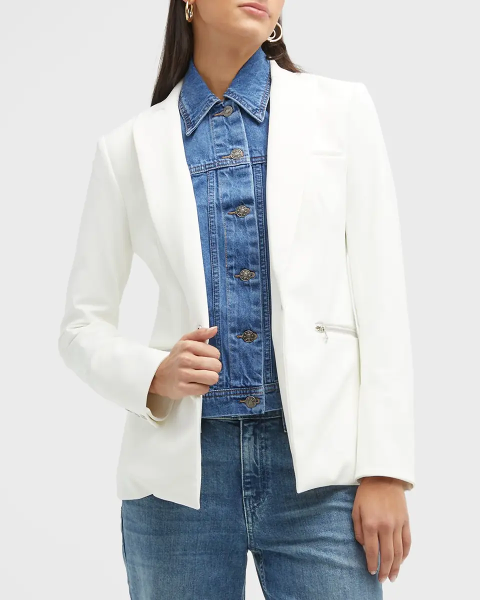 Veronica Beard Slate Denim Dickey | Thumbnail 3