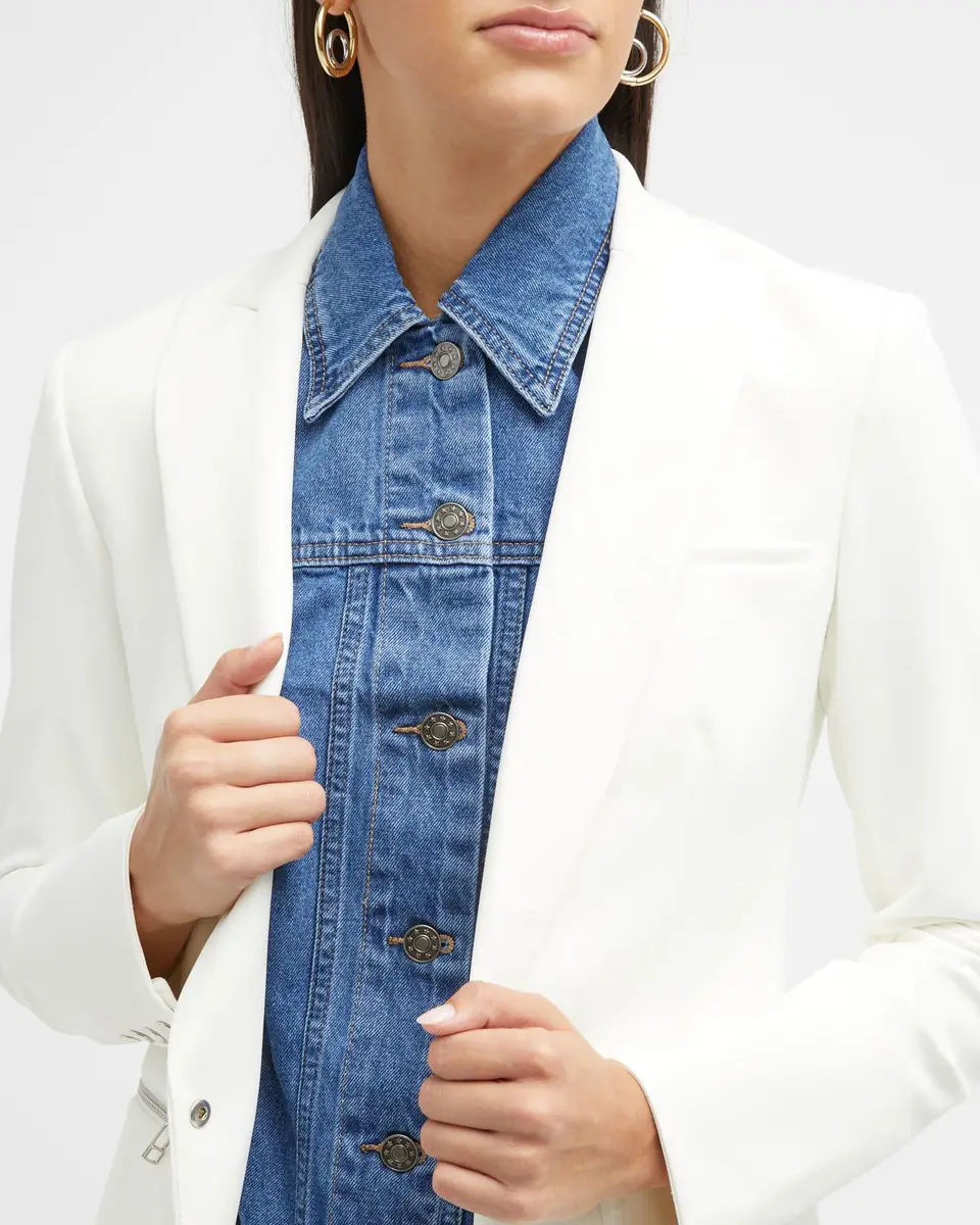Veronica Beard Slate Denim Dickey | Thumbnail 7