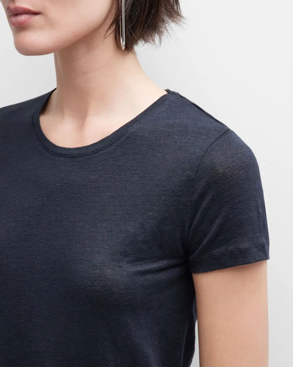 MAJESTIC FILATURES Stretch Linen Crewneck Tee | Thumbnail 5 MAJESTIC FILATURES Stretch Linen Crewneck Tee | Thumbnail 5