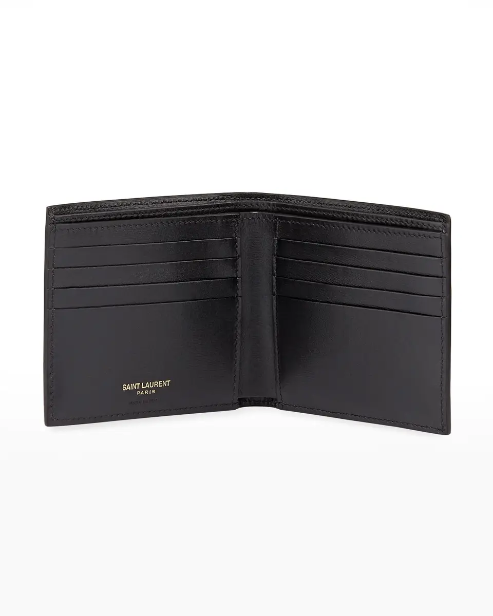 Saint Laurent Men's YSL East-West Logo Bi-Fold Wallet | Thumbnail 2 Saint Laurent Men's YSL East-West Logo Bi-Fold Wallet | Thumbnail 2