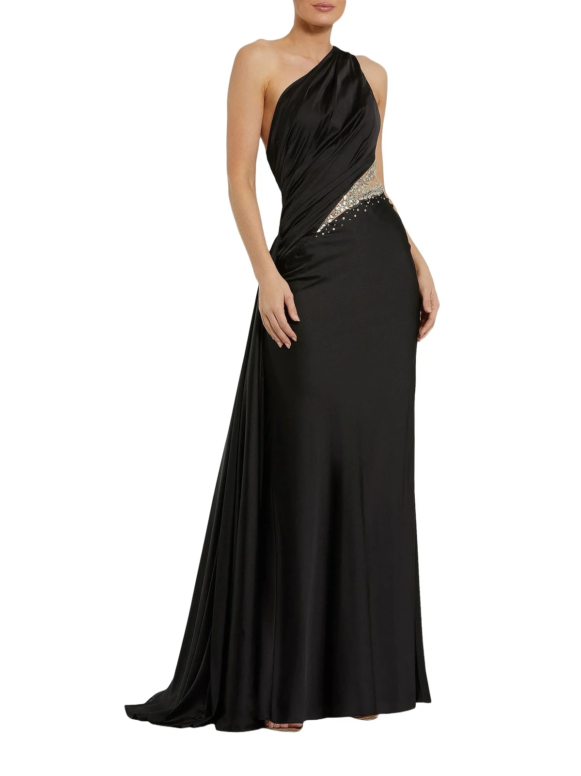 Women's Satin One-Shoulder Gown Women's Satin One-Shoulder Gown