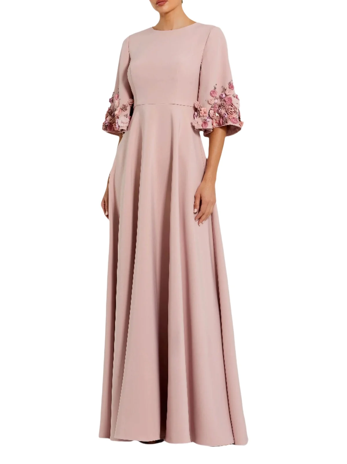 Women's Evening Embellished Stretch-Crepe Gown Women's Evening Embellished Stretch-Crepe Gown