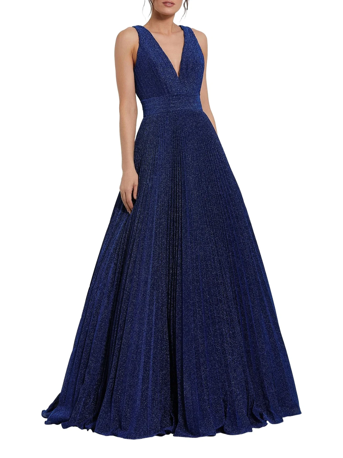 Women's Shimmer Pleated A-Line Ballgown Women's Shimmer Pleated A-Line Ballgown